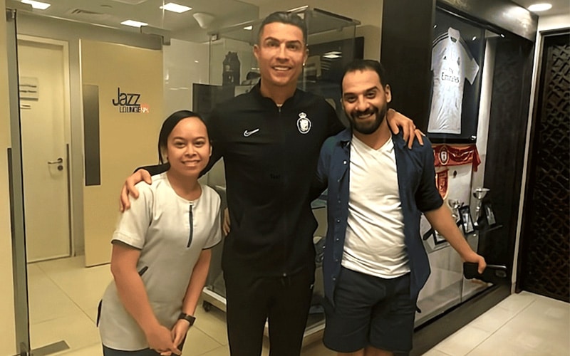 A Legendary Visit: Cristiano Ronaldo's Recovery Session at Jazz Lounge Spa